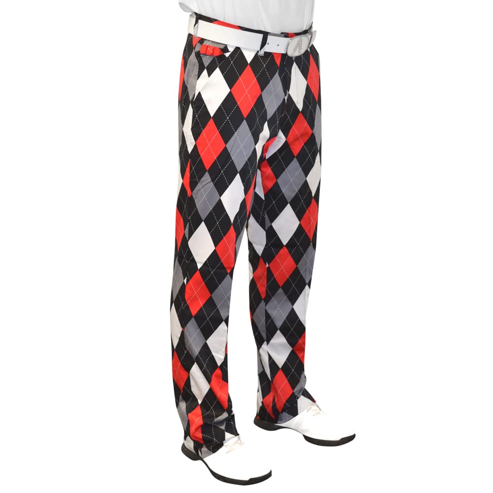 Crazy Patterned Mens Golf Pants 