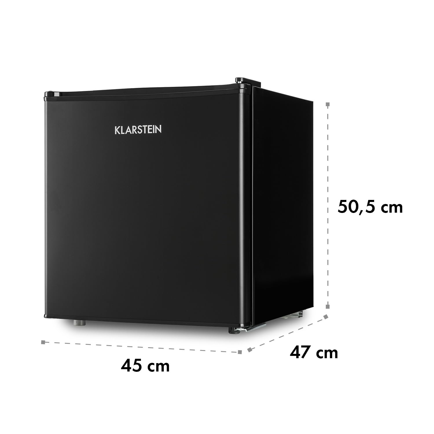 Klarstein Lodówka, Mini lodówka na napoje, Lodówka z zamrażalnikiem mała, Mała cicha lodówka, Skincare Fridge, Lodówka turystyczna, Mini lodówka do pokoju, biura, 0-10°C, 46L