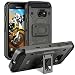 Produktbild BEZ Hülle für Samsung Galaxy Xcover 4 / 4S, Schutzhülle Outdoor Kompatibel [Heavy Duty Serie] Dual Layer Armor Case Stoßfestes Shockproof Robuste, Dunkelgrau