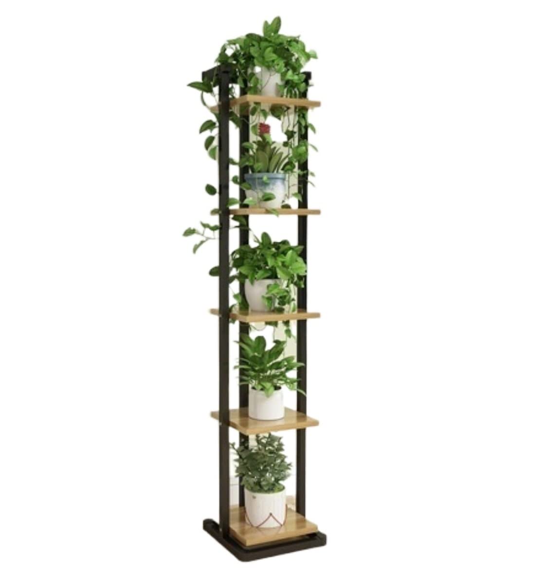 DFGHNBVC Plant Stand Plant Shelves Flower Holder Tiered Flower Shelf Metal Iron Plant Stand Freestanding Plant Display Rack For Outdoor Indoor Flower Stand Plant Shelf Plant Rack,C-145 * 30 * 30Cm