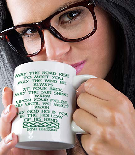 Taza de café cerámica de 11 onzas diseño irlandés miniatura 4