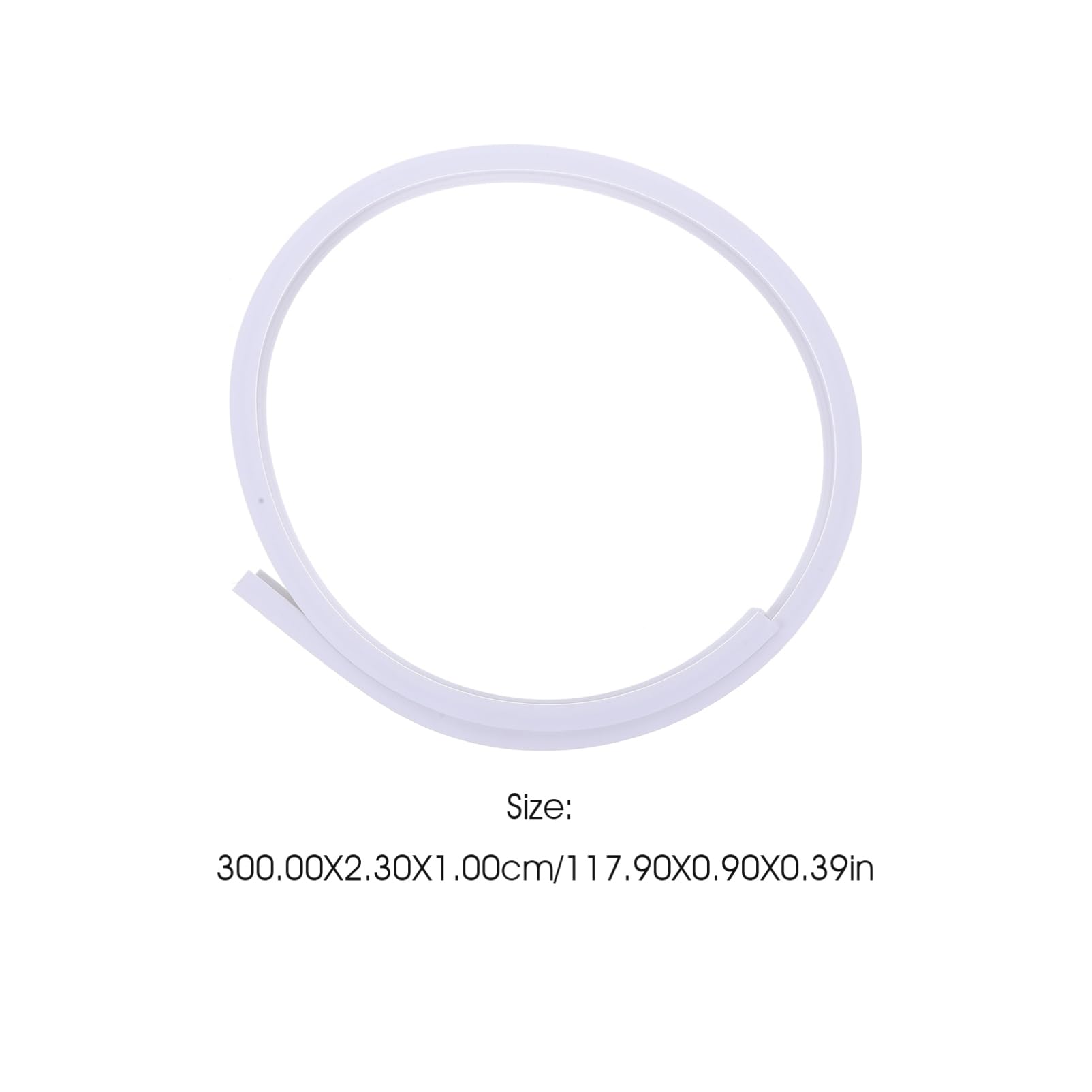 Unomor 1Set Bendable Ceiling Curtain Track Kit Flexible Curtain Rails for Easy Installation Lightweight and for Narrow Windows and Dividers