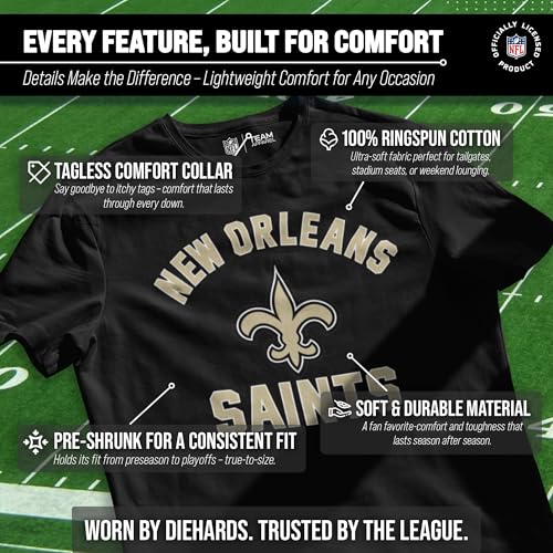 Image of NFL Gameday Cotton Blend T-Shirt for Men and Women - Licensed