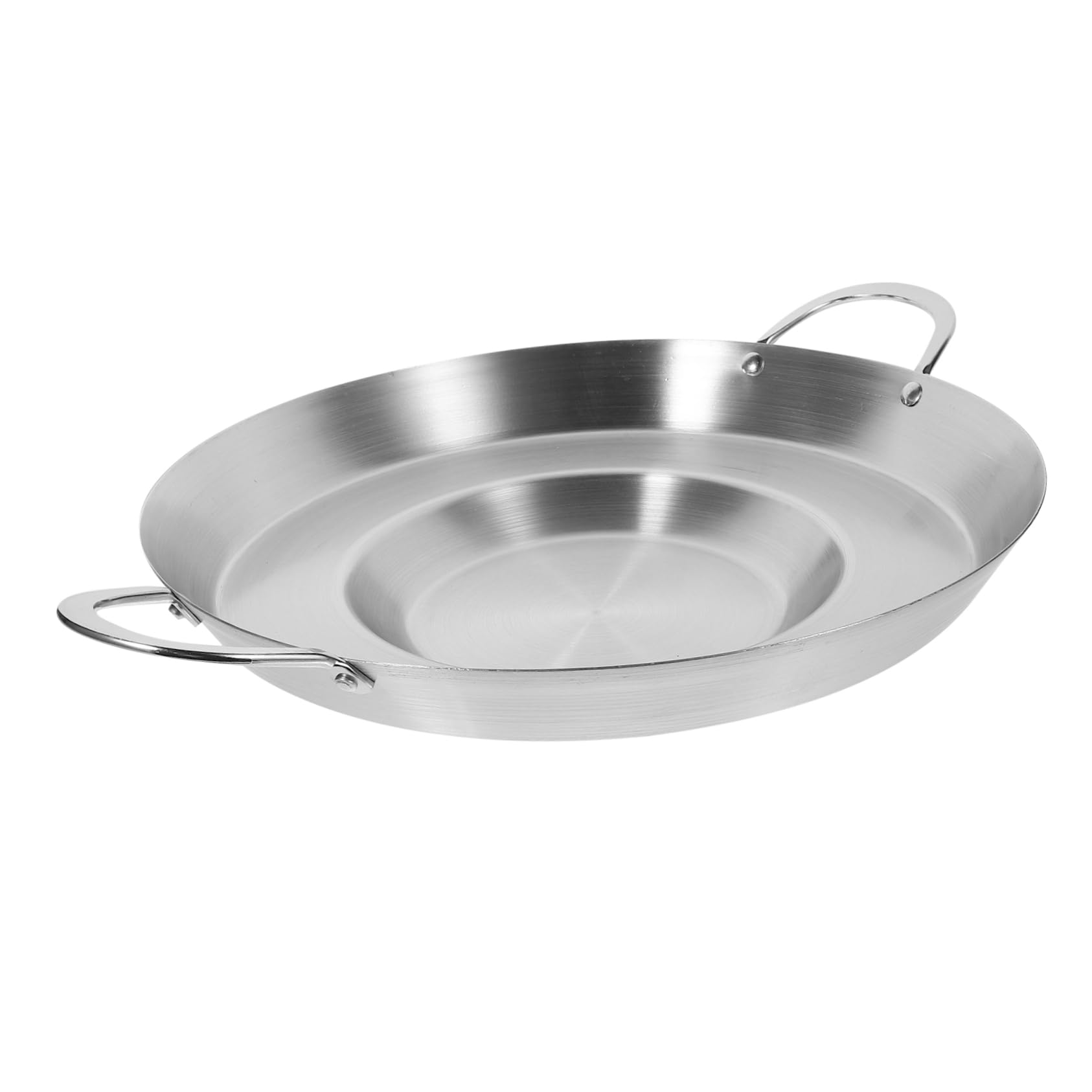 Poêle à frire antiadhésive ronde portable à fond plat pour friture saine