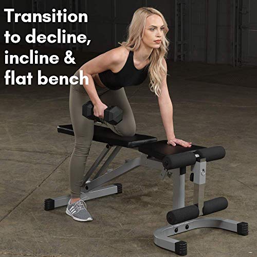 Body-Solid Powerline Flat Incline Decline Bench (PFID130X)