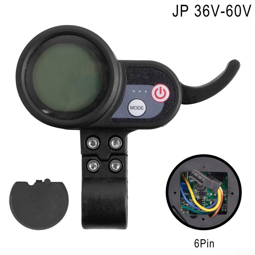Acceleratore a farfalla con display LCD a 6 pin, 36 V, 48 V, 52 V, 60 V, per scooter elettrici, panoramica completa delle prestazioni (stile 1)