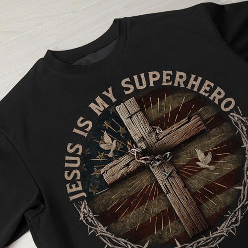 Jesus is Lord Shirt, American Flag Shirts, Cross Shirt, Christian Shirts for Men, Religious Tshirts for Men3