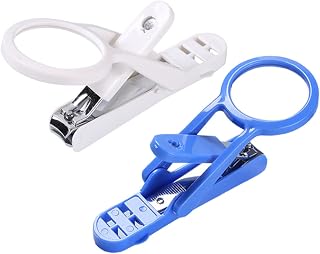 2pcs Pet Nail Care Kit Magnifying Glass Nail Clippers Safe Easy for Dog Cat Hamster Hedgehog Grooming