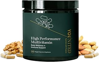 Younited High Performance Multivitamin - Advanced Daily Dietary Supplement for Boosted Performance - Men & Women Daily Wellness + Immune Support - Ultra Potent, Antioxidant Formula with Vitamins and Minerals for Stronger Immunity, 120 Capsules