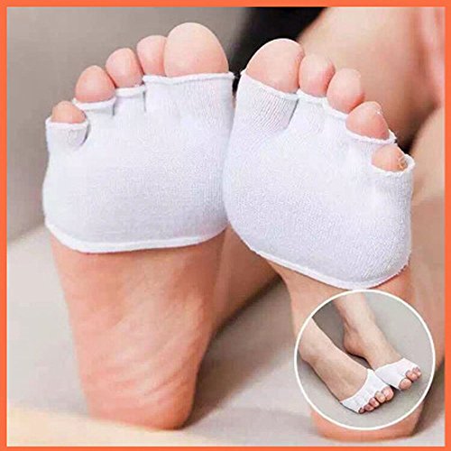 Adecco LLC Compression Toe Separating Socks Heel Pain Relief, 1 Pair