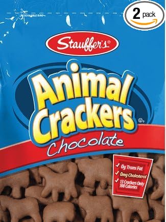 Amazon Com Stauffer S Animal Crackers Chocolate 8 Oz Pack Of 2