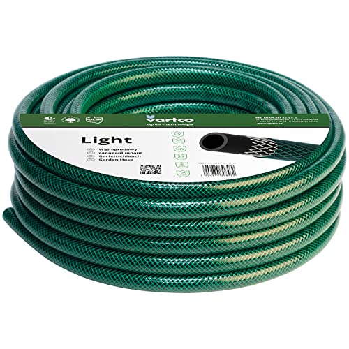 Vartco Light 3-warstwowy wąż ogrodowy Schlauch Gartenbewässerung Elastyczny wąż poliestrowy UV-beständig 25 Bar (19,5 mm 30 m)