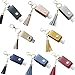 Porte-désinfectant pour Les Mains - KEMAGO Porte-Clés Bouteilles de Voyage, Porte-clés Désinfectant pour Les Mains Bouteille, Porte-Clés Bouteilles Rechargeables pour Liquides (8pcs)