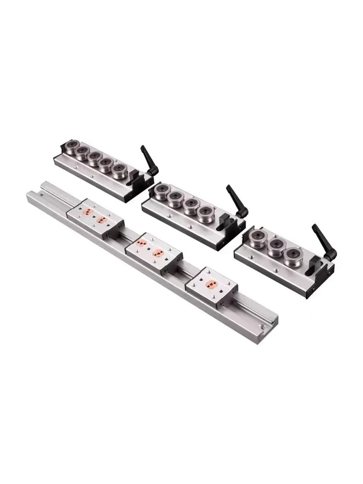 Guide linéaire à double axe intégré argenté 28 mm SGR10 Bloc SGR10 Longueur de guide 300 500 600 1000 Glissières de travail du bois (SGB10-5, 200 mm)