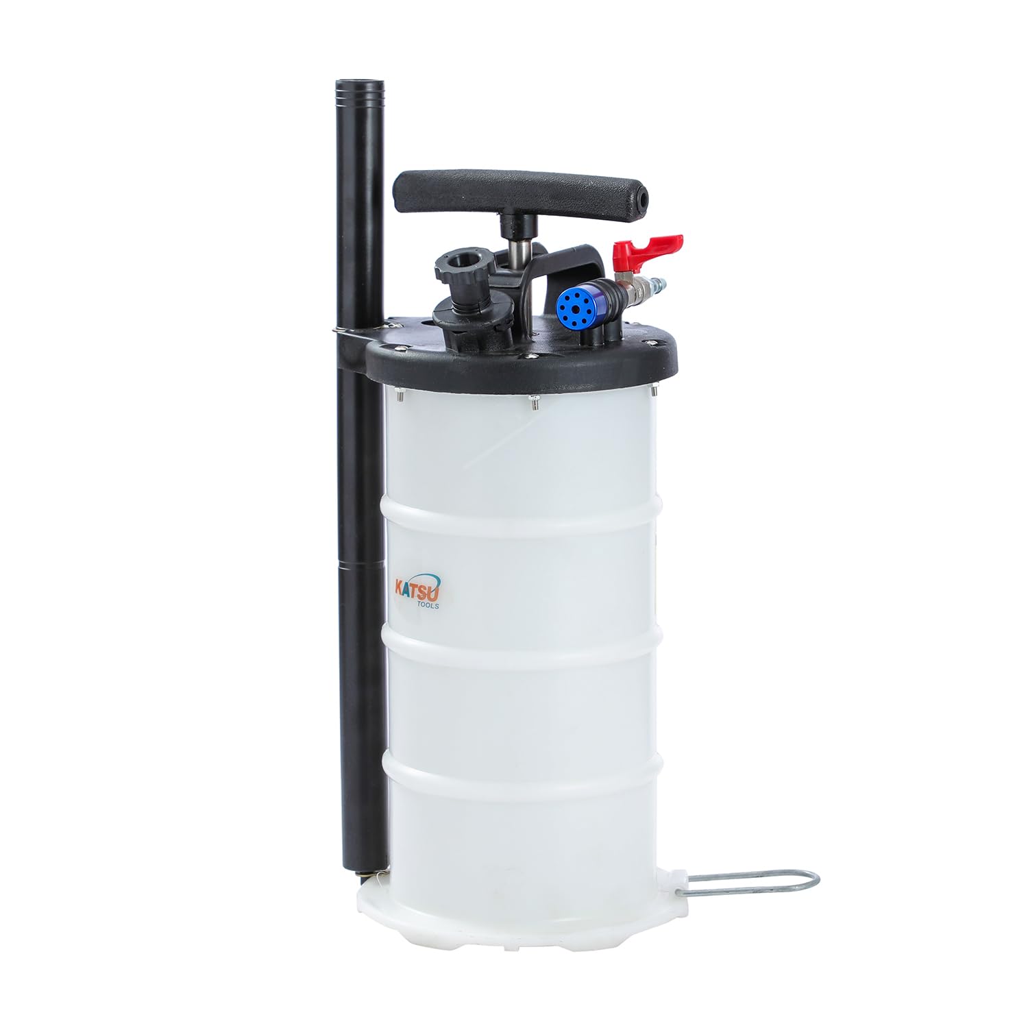 KATSU Tools Pompa pneumatica manuale per l'estrazione dell'olio da 5 litri, evacuatore di fluidi, motore, cambio dell'olio, pompa di aspirazione a vuoto per auto, moto, marine