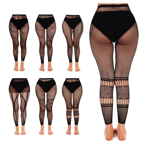 6 Pairs women's fishnet lace Tights