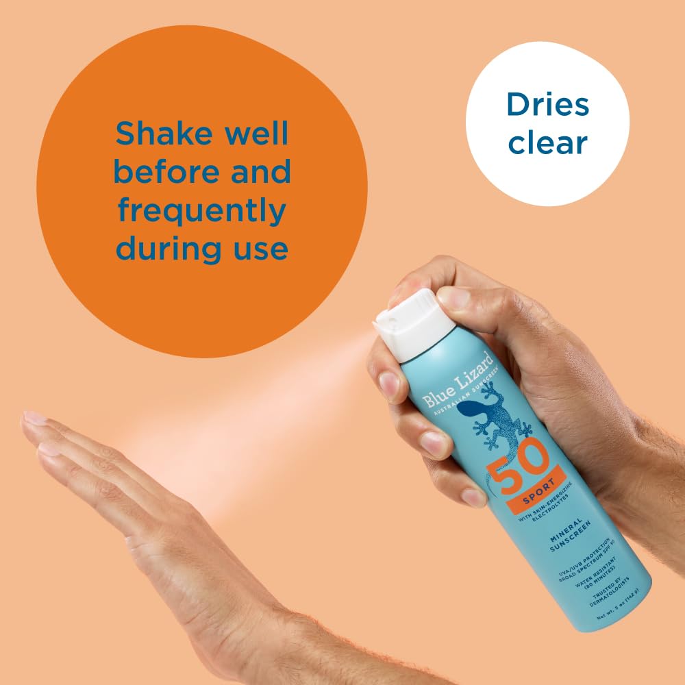 BLUE LIZARD Spray solare SPF 50+, crema inodore, 150 ml