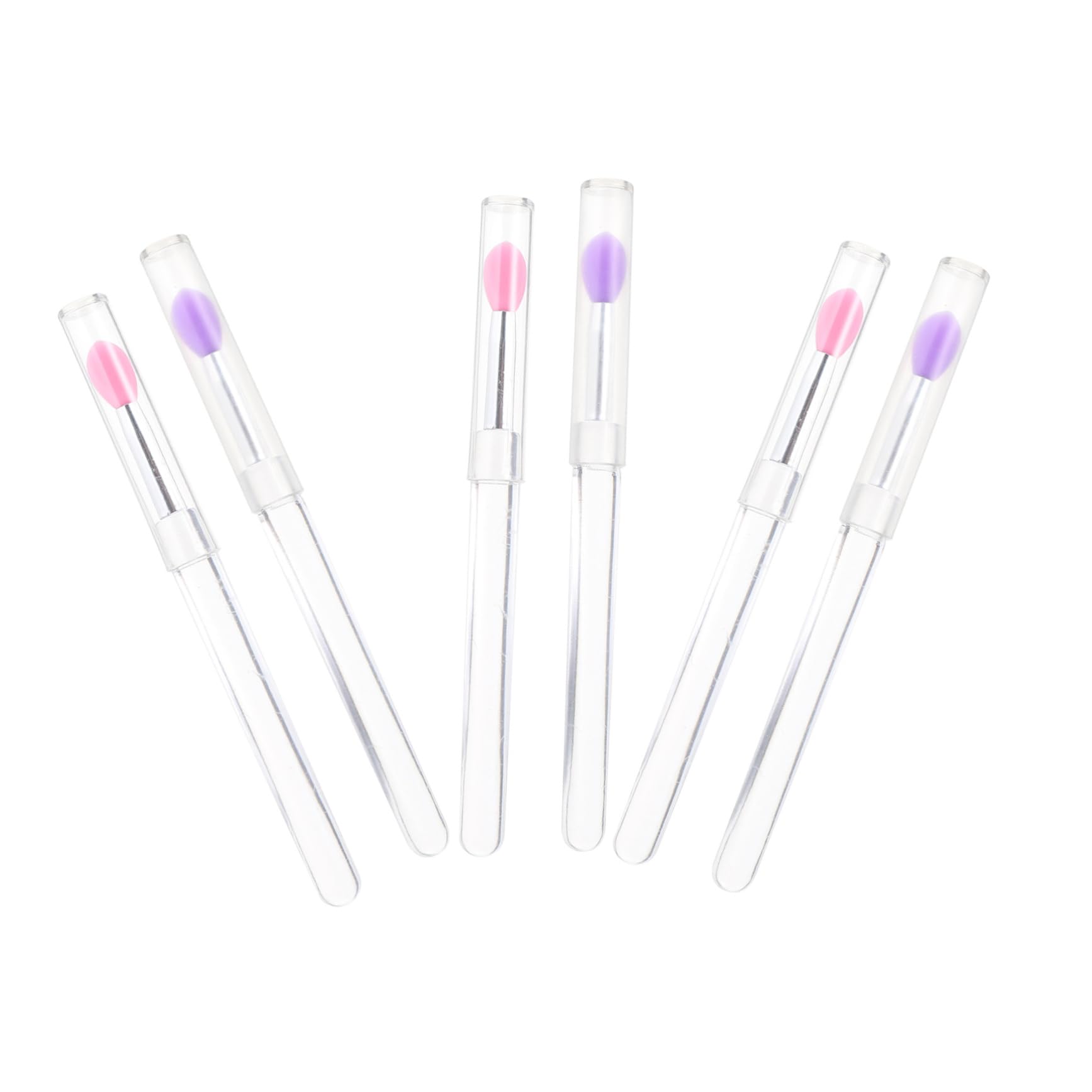 FRCOLOR Makeup Brushes Eyeshadow Set 6pcs Silicone Lip Mask Brush Cover for Lip Mask Application and Concealer