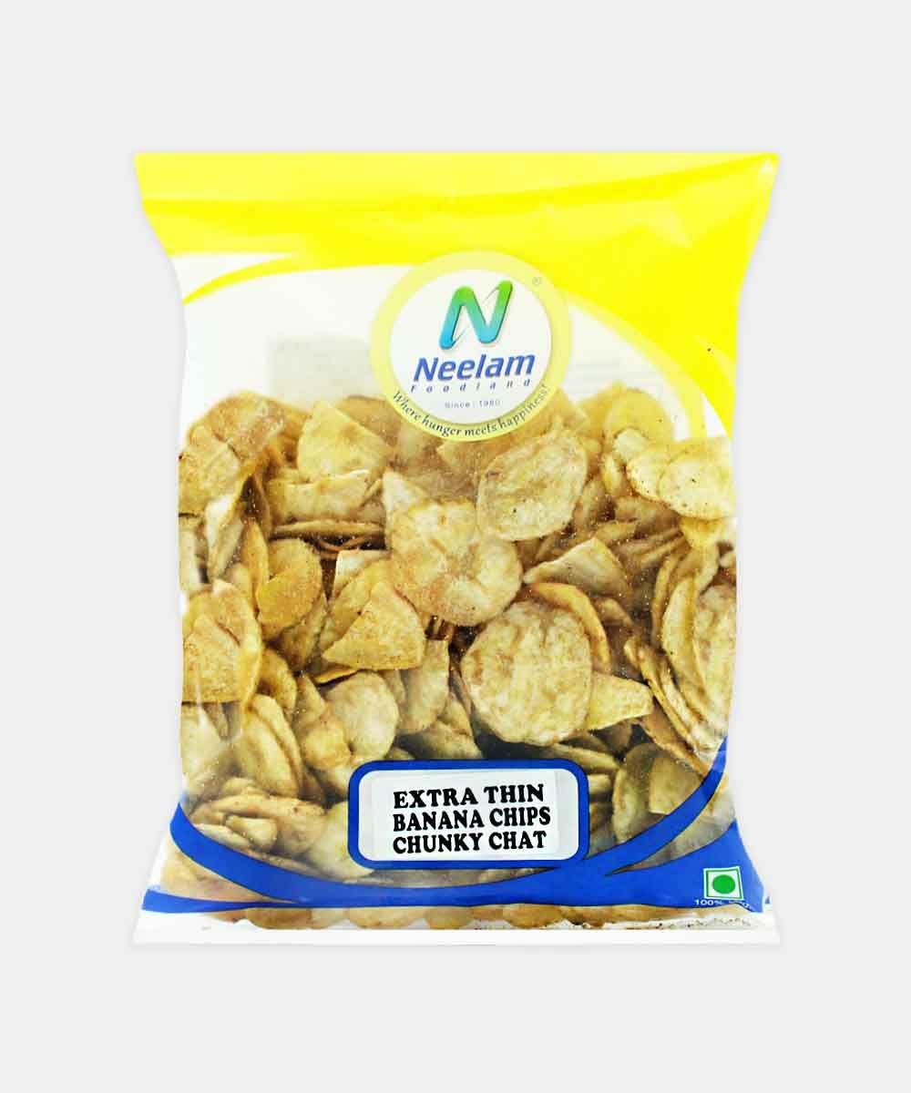 Neelam Extra Thin Banana Chips Chunky Chat Masala, Snacks, 400g-image-25