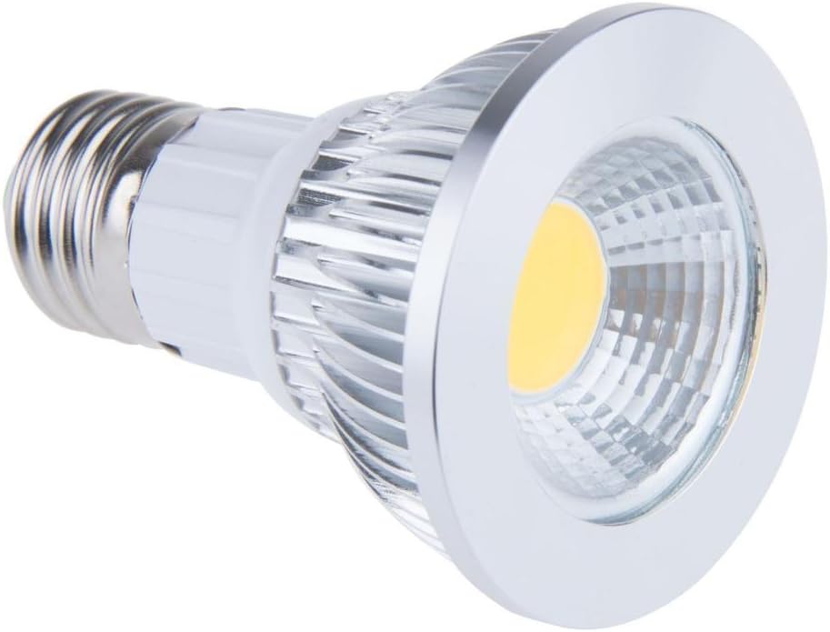 Alfa Lighting Energy Saving E27 Bulb Base 7W COB LED PAR20 Warm White LED bulb Flood Ceiling downlight Spotlight Halogen Replacement [Energy Class A+]