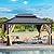 YITAHOME 12x16ft Gazebo Hardtop with Netting and Curtains 2-Tier Galvanized Iron Canopy, Outdoor Aluminum Frame Garden Tent for Patio, Backyard, Deck and Lawns, Brown