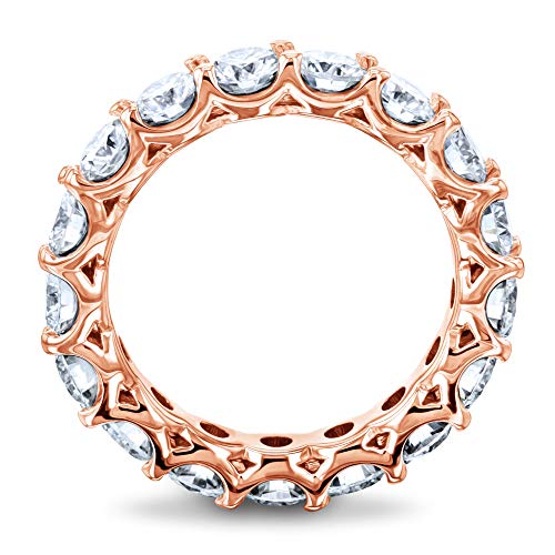 Kobelli Moissanite Eternity Ring White Gold, 9.5