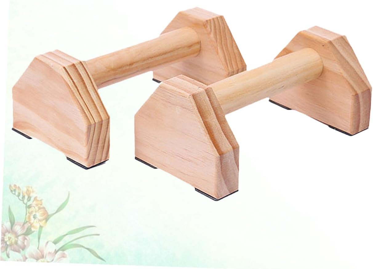Sosoport Solid Wood Handstand Bars Fitness Equipment for Muscle Training Home Workout Durable and Non-slip Push-up Bracket for Calisthenics and Strength Training