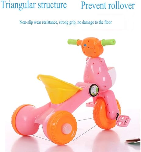 Miniatura 4 de EDDGE Carrito de triciclo divertido para niñosniños de 1 a 4 años 236 x 138 x 197in azul 2 talla  1