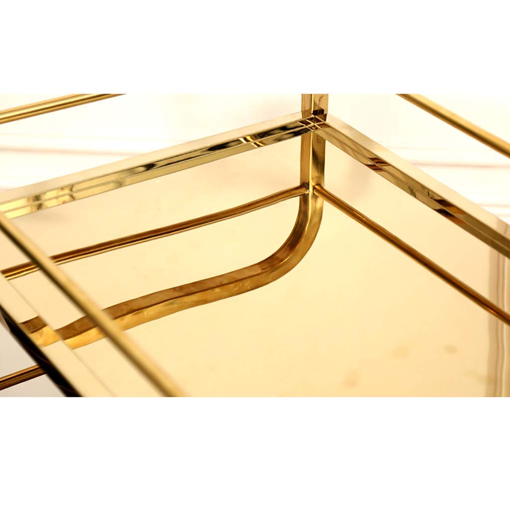 Carrito rodante de acero inoxidable de 3 niveles para hoteles y restaurantes | estante le Sto para postres, servicio de alimentos y eficiencia gastronómica
