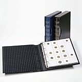  Leuchtturm 343349 Münzalbum Grande Classic für Münzrähmchen  Inkl. 10 Grande Hüllen für Münzrähmchen  Mit Schutz-Kassette  blau