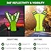MaximalPower Reflective Vest for Walking at Night - Adjustable Reflective Safety Gear for Men, Women, Kids - Reflective Belt Sash for Running, Walking, and Biking (1x Large Vest)