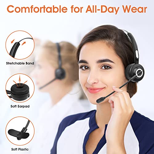 Giveet Trucker Bluetooth Headset, Wireless Headset for Office Pho