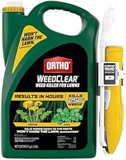 Ortho WeedClear Weed Killer for Lawns: with Comfort Wand, Won't Harm Grass (When Used as Directed), Kills Dandelion & Clover, 1 gal.
