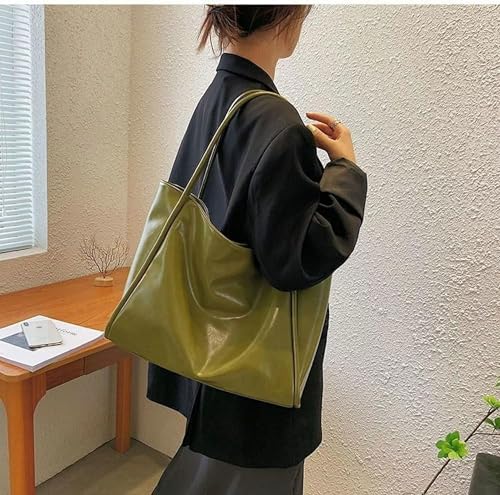 Bolso hobo informal para mujer, bolso tote retro de poliuretano suave, bolso cruzado y de hombro, ideal para trabajo o universidad miniatura 3