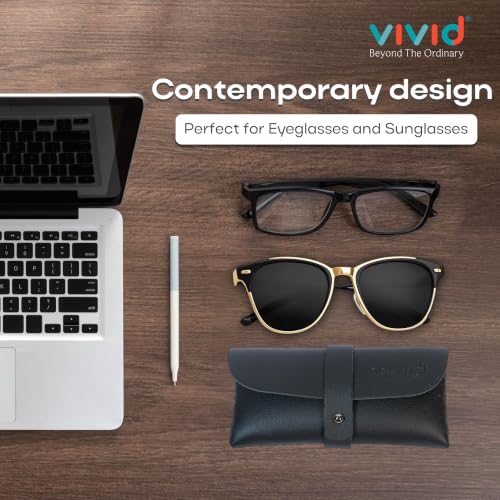 Image of Unisex Specs Self Button Eyewear Dabbi Artificial Leather Soft Case Cover