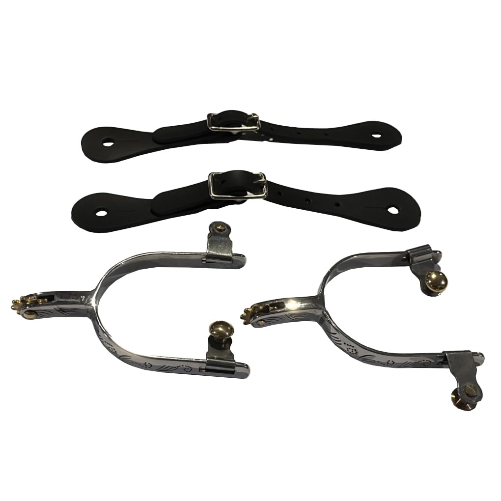 Attrezzatura sportiva per gare di allenamento, feste, professionale, in acciaio Per inox, sperone per stivali da cavallo, decorazione, robusto, per