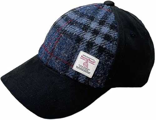 TAILORMAP Gorra de béisbol Harris Tweed Gorra ajustable para hombre y mujer, 100% lana virgen pura