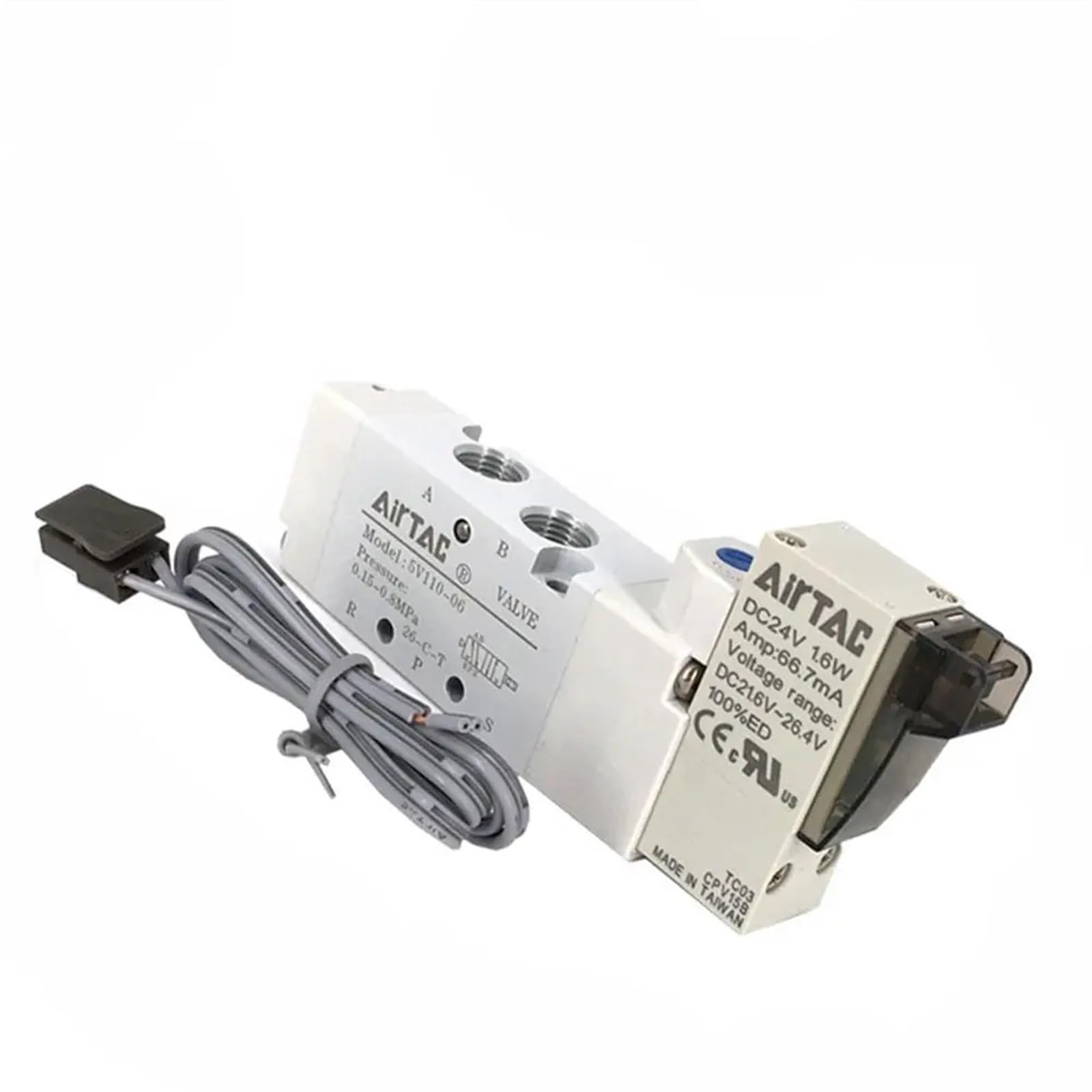 Électrovanne 5V120-06 distributeur pneumatique 220V vanne inversion 5/2