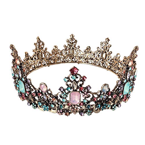 Tiara de boda Royal Queen el regalo perfecto de cristales de colores para novia