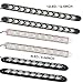 jaxiria 9 LED Arrow DRL Switchback Strips -White Amber Daytime Running Lights -12V Dynamic Flowing Sequential Turn Signal -Universal Car Styling LED for Car, SUV, Truck(2 x 25cm Black)