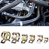 Restokki 60-teiliges Set Edelstahl-Schlauchfederklemmen, verschleißfest, große Klemmkraft, Wasserrohre, Autofabriken