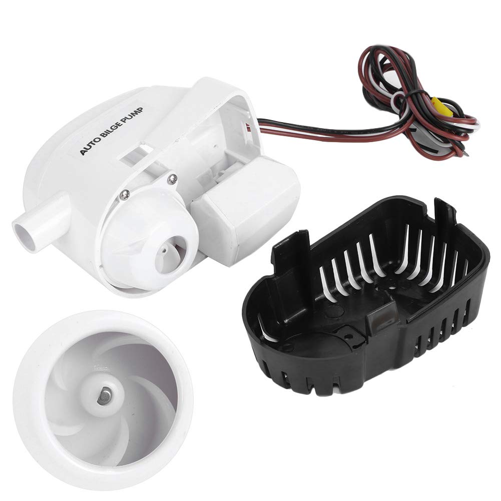 Keenso Pompa di Sentina Automatica 12V 600 GPH, Pompa di Sentina con
