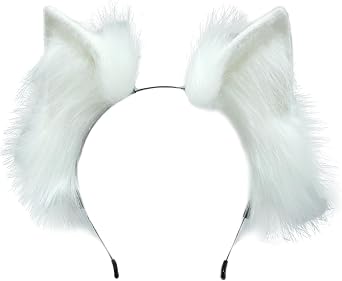 Cute Cat Fox Ears Headband Anime Cosplay Costume Accessories Faux Fur Animal Wolf Ear Headwear for Halloween