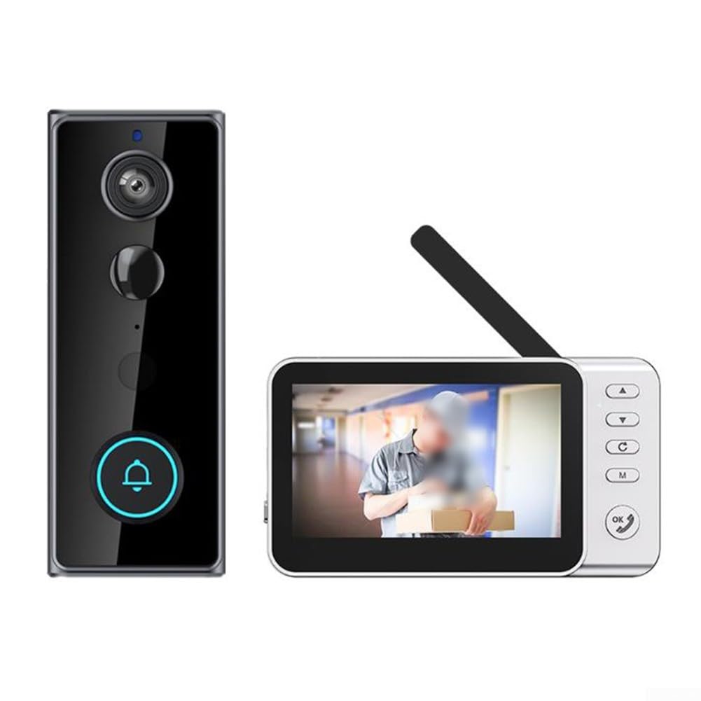 Sonnette Vidéo 4,5 Pouces Écran HD 170° Grand Angle