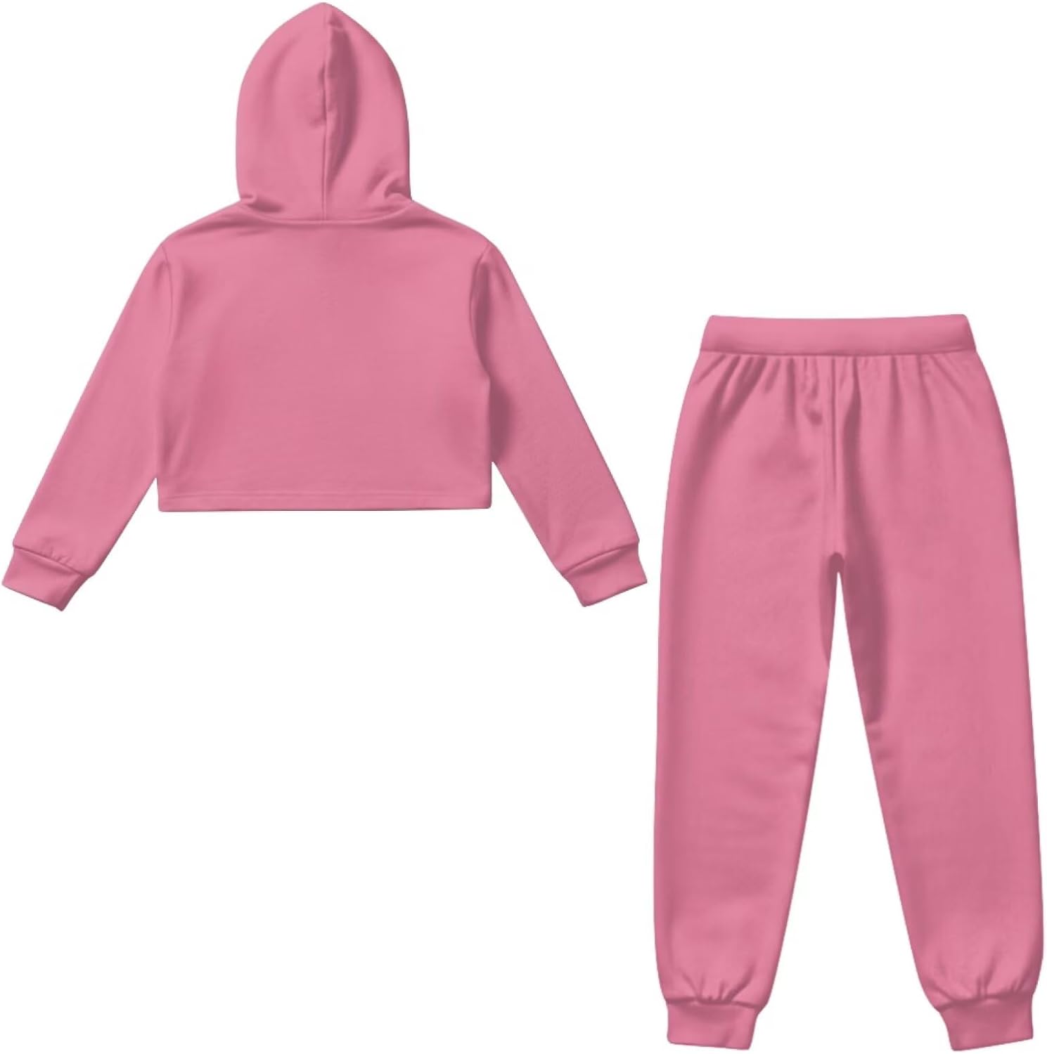 Girls Tracksuit Set 2 Piece Long Sleeve Hoodies Sweatshirts & Jogger Pants Short Tops Sweatsuit 4-13 Years