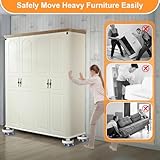 NIUXX Furniture Slider with Lifter: Round Furniture Mover with 1.25 Inch 360° Rotating Wheels - Moving Slider for Heavy Duty Appliances Sofa Bed Table - Load Capacity Up to 450kg - Image 5