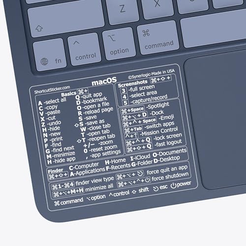 Vinilo de acceso directo para Mac OS universal: el pack de 10 pegatinas de teclado definitivas 2