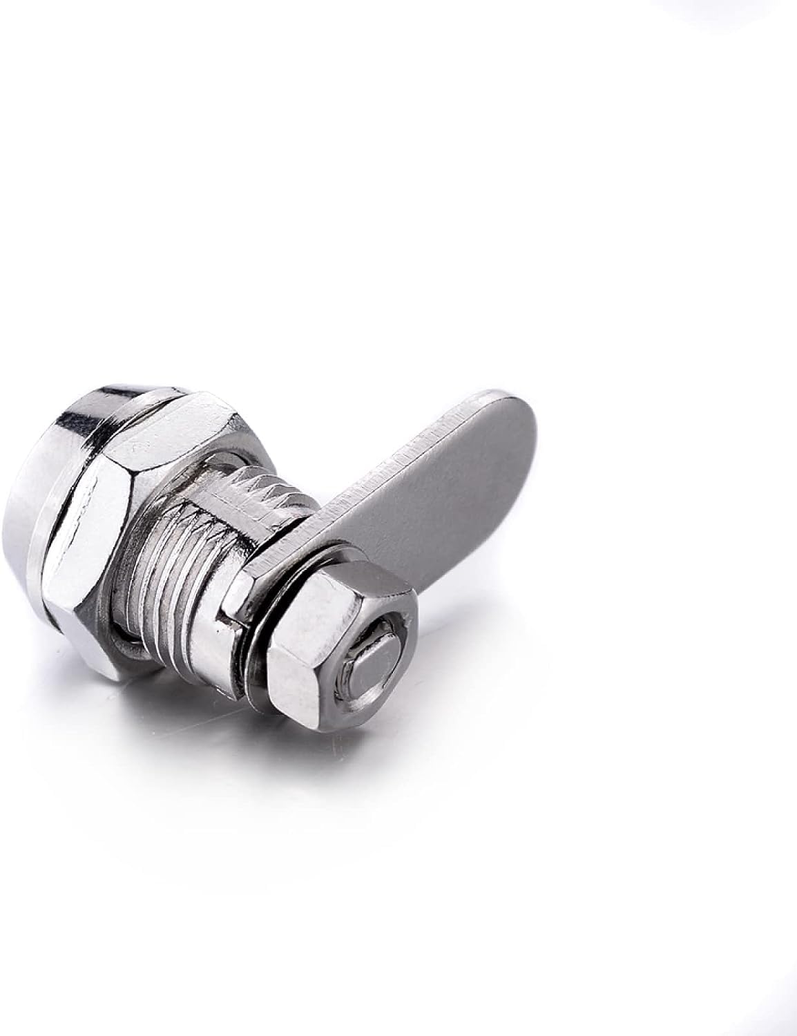 Cerraduras de leva para buzones y taquillas, Cerradura de leva tubular aleación zinc 12 mm for cajón gabinete buzón con llaves plateadas 2 piezas(6pcs Silver)