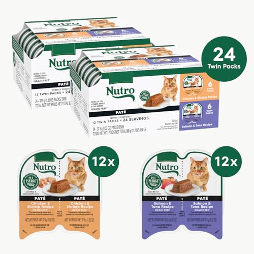 Image of Nutro Perfect Portions Pate Wet Cat Food, Variety, 2.6 oz, 12 ct, 2pk