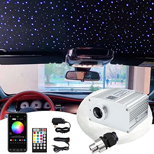 Top 10 Best Starlight Headliner Kit That Your Car Must Have 4 Firework Meteor Twinkle 10W Starlight Headliner Bluetooth APP/Remote Music Mode RGBW LED Fiber Optic Light Star Ceiling Light Mixed 435pcs (0.03in+0.04in+0.06in) 13.1ft + Shooting Star Kit